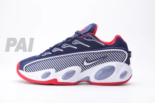 Nike Air Zoom Turf Classic Navy Blue Red White Sneakers - 34