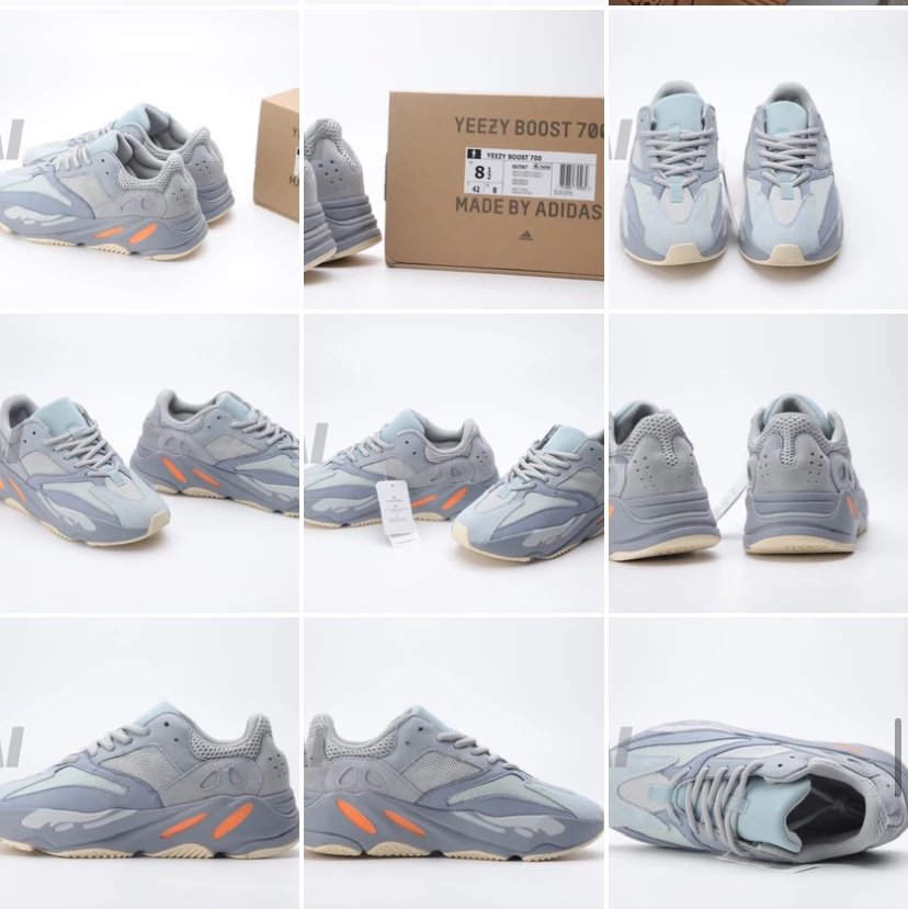 Adidas Yeezy 450 'Cloud White' Sneakers - 19