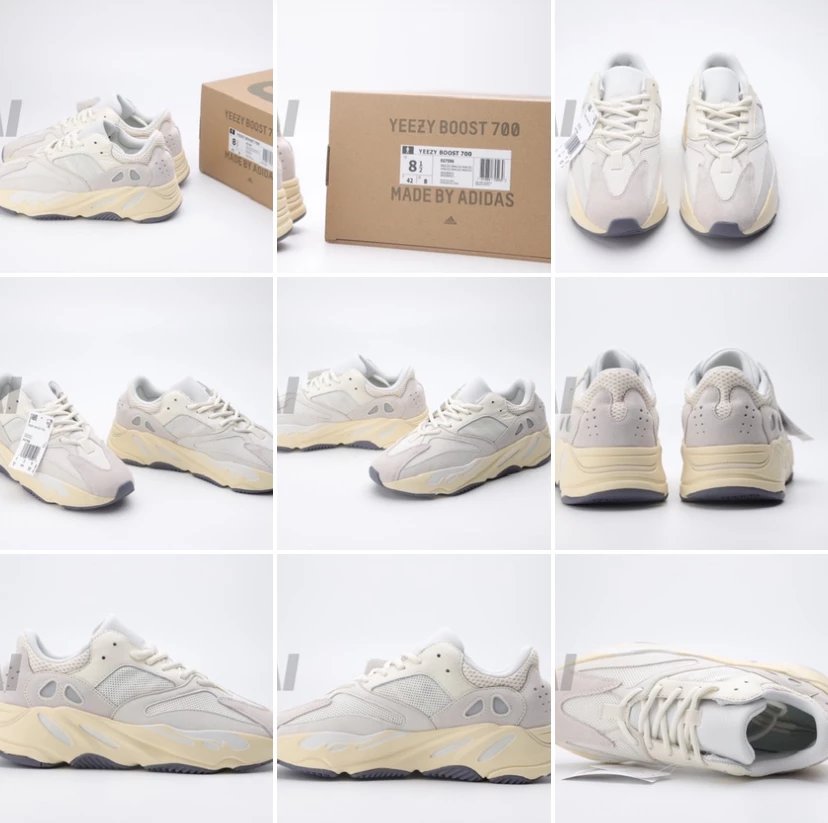 Adidas Yeezy 450 'Cloud White' Sneakers - 24