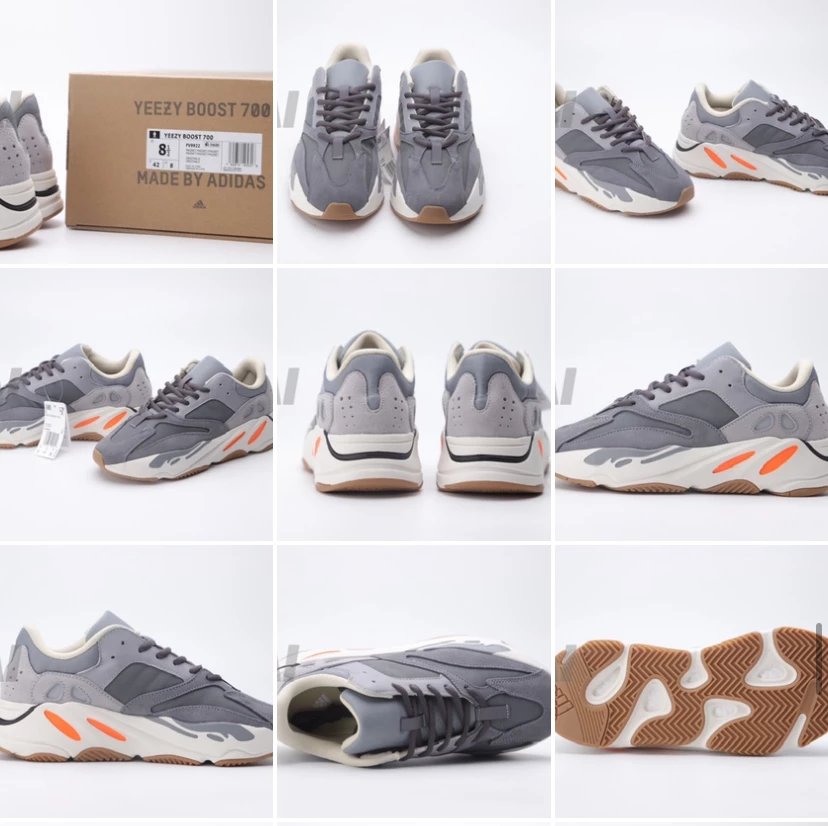 Adidas Yeezy 450 'Cloud White' Sneakers - 26
