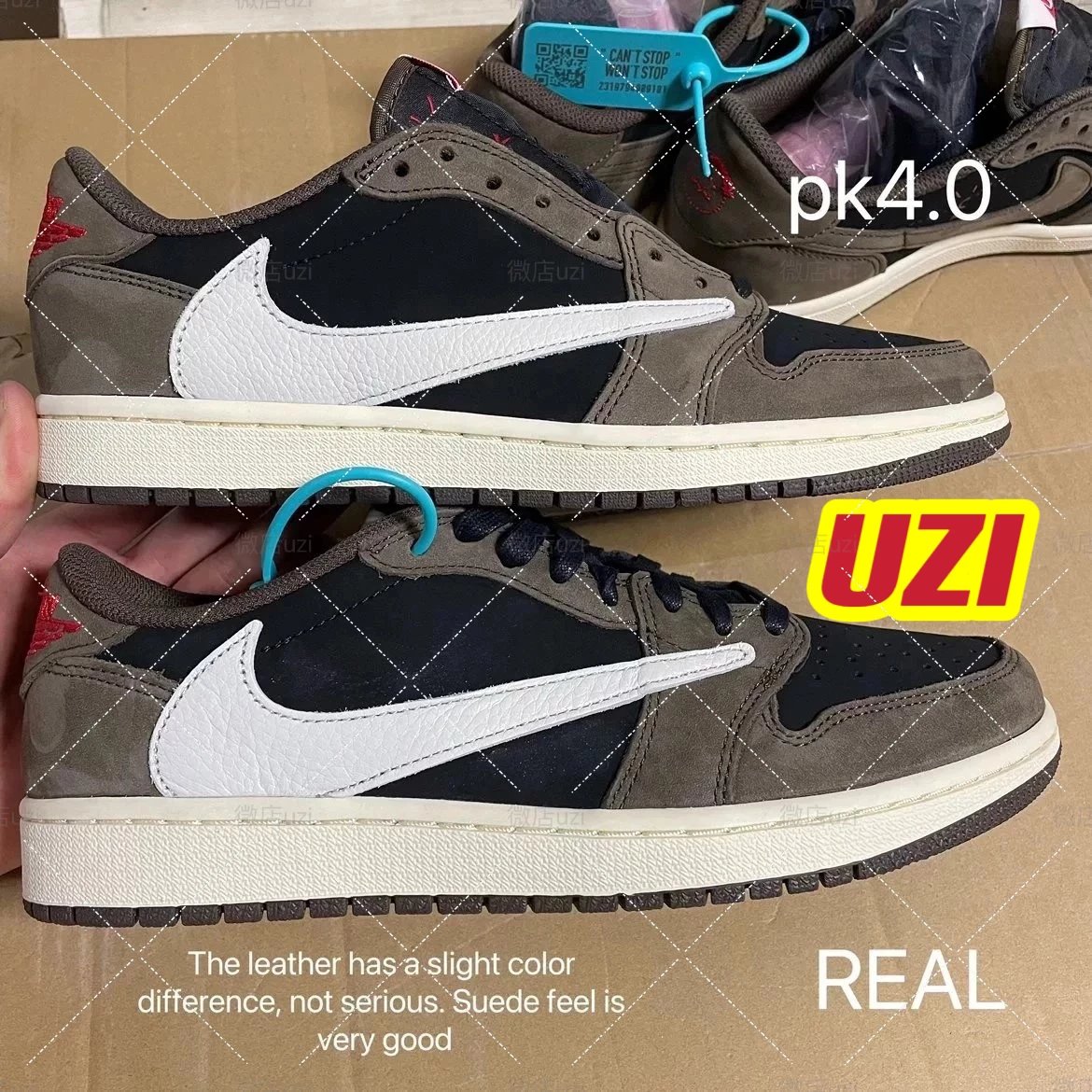 LJR Y3 LW PK FK PK 4.0 Batch Collection: AJ1 Travis Scott Reverse Mocha, Fragment, Dark Mocha High & Low Top Sneakers