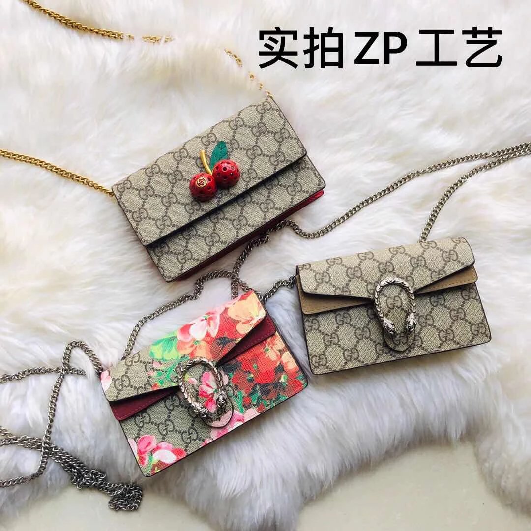 G迷你酒神包复古链条Mini小号手机包Woc虎头单肩斜挎女包天鹅绒小方包