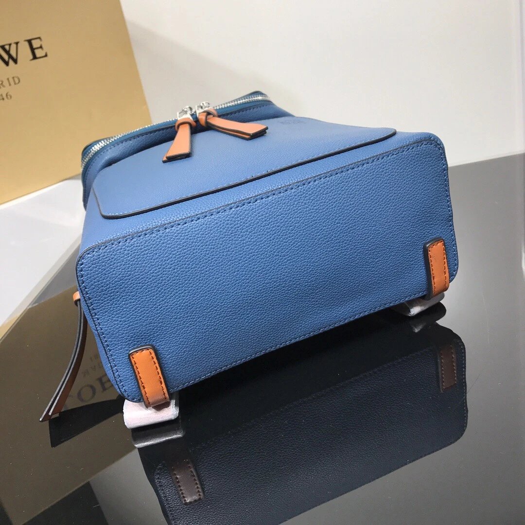 2021罗家女士背包Goya small backpack 新款双肩包女休闲旅行背包拼色小牛皮女包 5