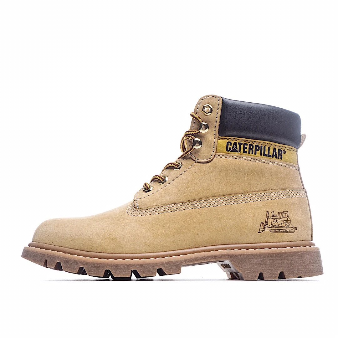 Caterpillar Founder 卡特/中帮/户外轻质工装靴/土黄色