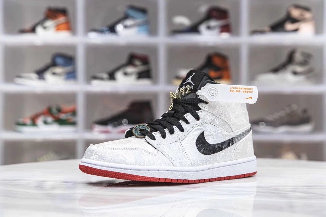 AJ1 White Silk Edison Chen