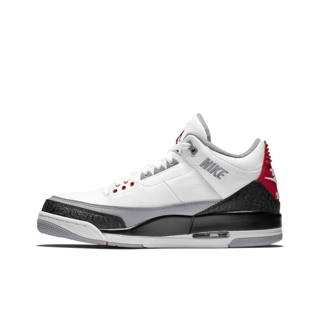 Air Jordan 3 Retro University Red Sneakers - 12
