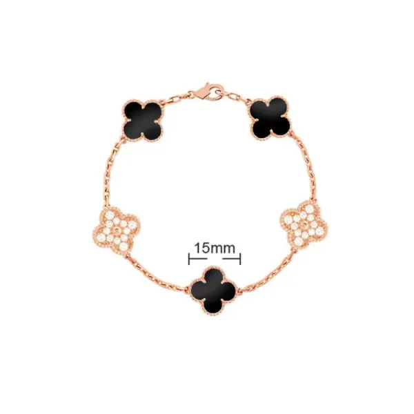 Van Cleef & Arpels Alhambra Five Motifs Red Coral Bracelet - 20