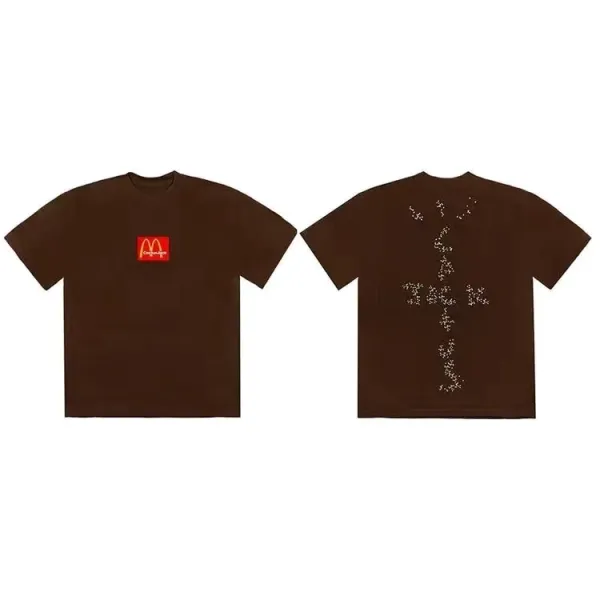 Travis Scott x McDonald's Brown T-Shirt - 1
