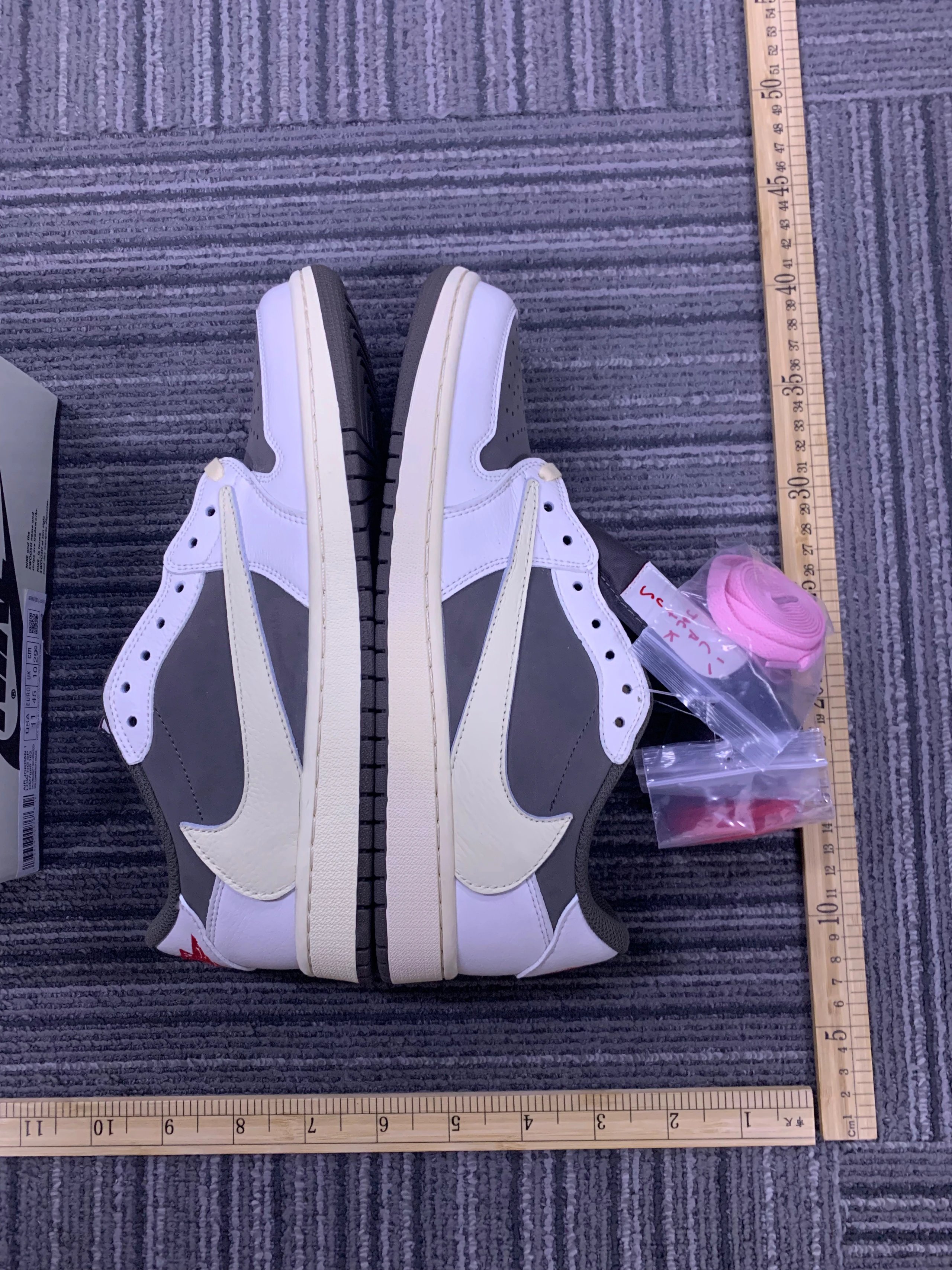 Travis Scott x Nike Air Jordan 1 Low OG Black Sneakers - 8