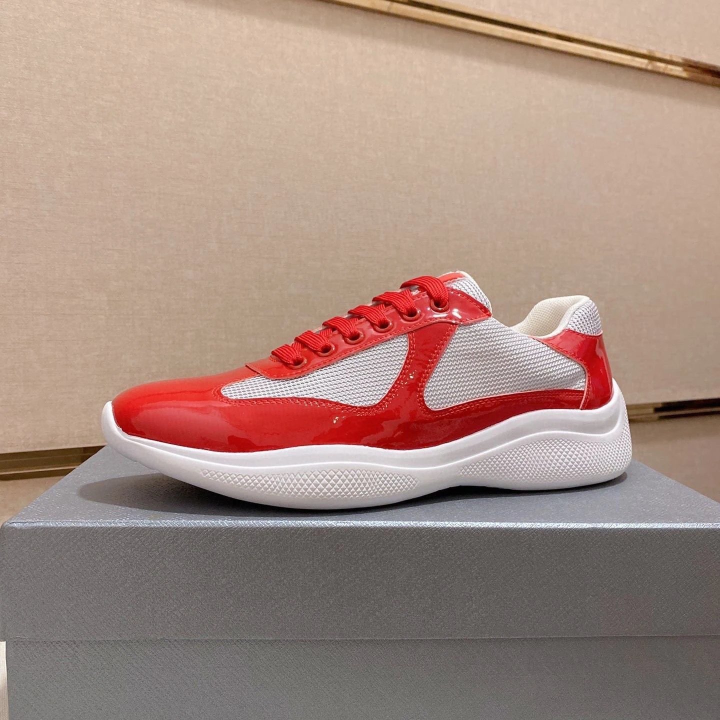 Prada Linea Rossa Ny-1 Yellow Mesh Sneakers - 11