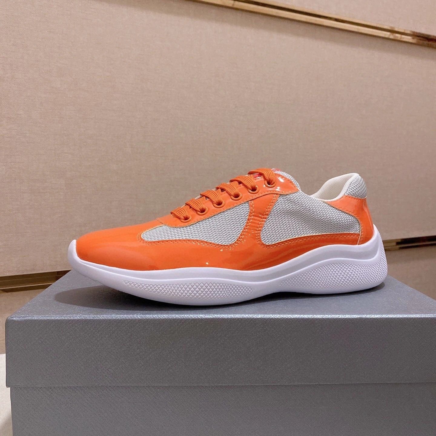 Prada Linea Rossa Ny-1 Yellow Mesh Sneakers - 8