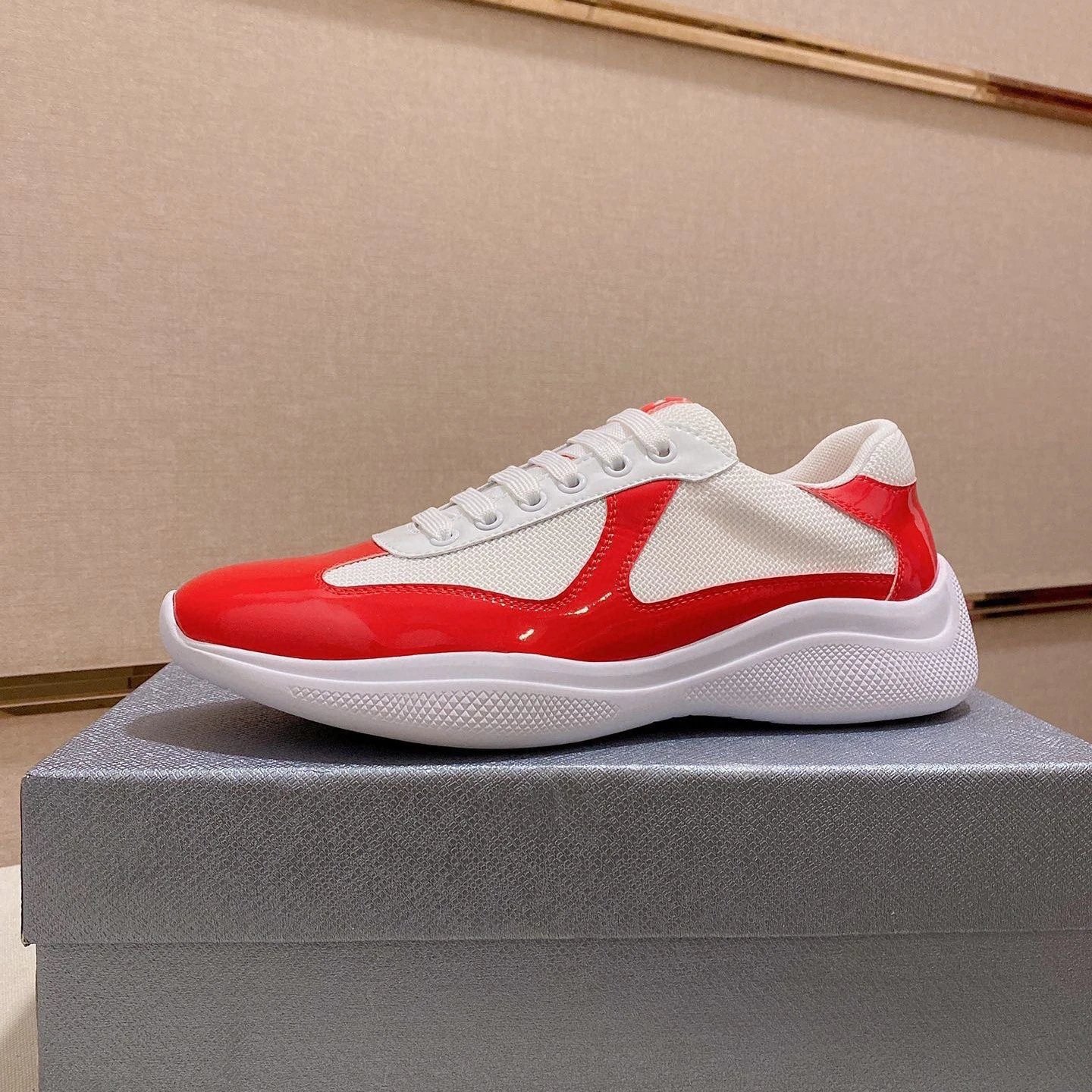 Prada Linea Rossa Ny-1 Yellow Mesh Sneakers - 18