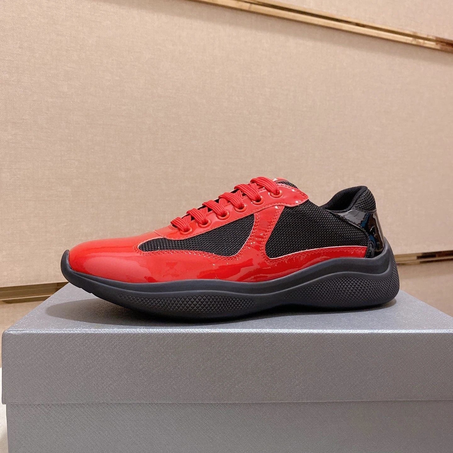 Prada Linea Rossa Ny-1 Yellow Mesh Sneakers - 12