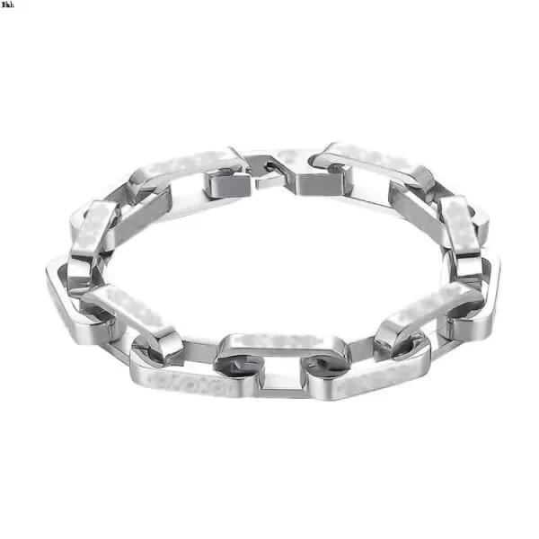 Louis Vuitton Chain Link Bracelet Orange and Black Metal Bracelet - 5