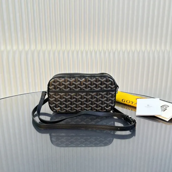Goyard Saint Louis Camera Bag Brown and Black Crossbody Bag - 6