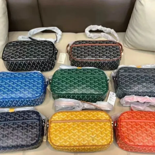 Goyard Saint Louis Camera Bag Brown and Black Crossbody Bag - 2