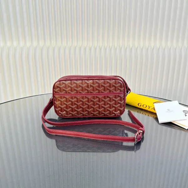 Goyard Saint Louis Camera Bag Brown and Black Crossbody Bag - 5