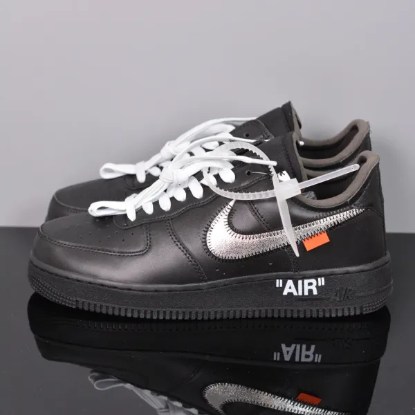 Nike x Off-White Air Force 1 Low Black Sneakers - 7