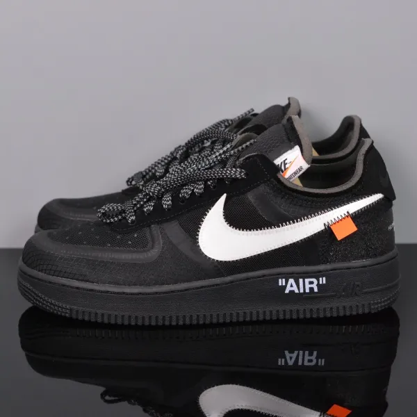 Nike x Off-White Air Force 1 Low Black Sneakers - 4