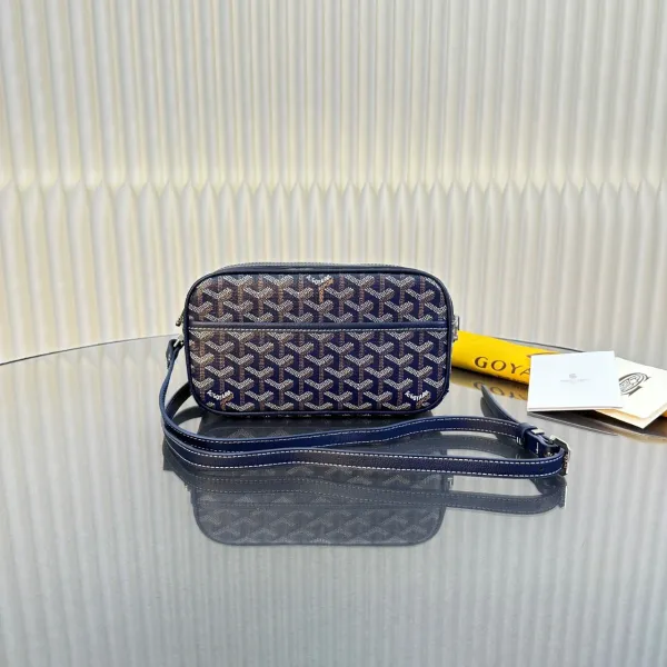 Goyard Saint Louis Camera Bag Brown and Black Crossbody Bag - 9