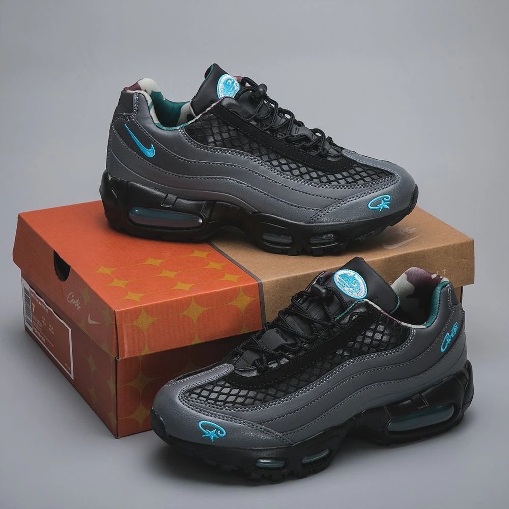 Corteiz x Nike Air Max 95 Olive Green Camo Sneakers - 5