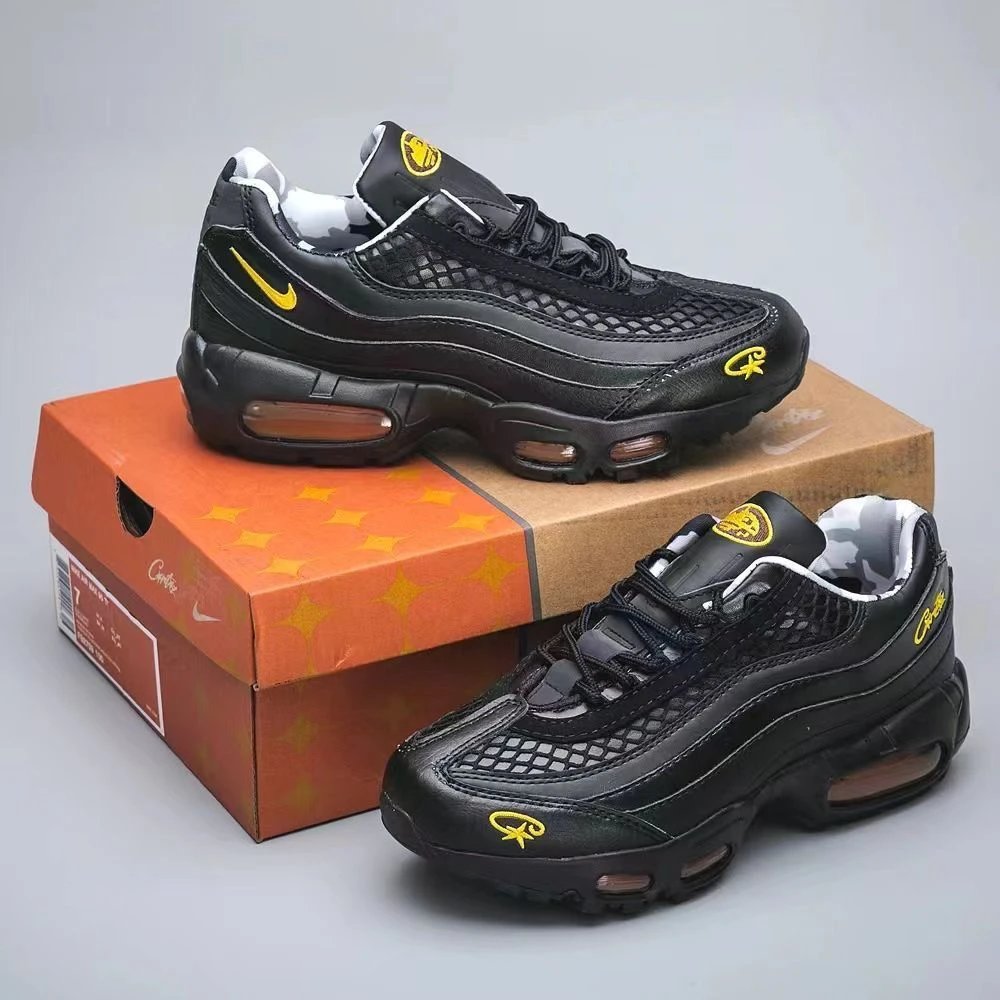 Corteiz x Nike Air Max 95 Olive Green Camo Sneakers - 4