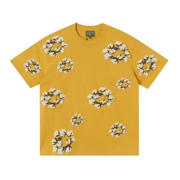 Off-White Cotton Flower Embroidered Shorts Black - 5