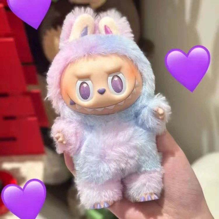Molly x Labubu Fluffy Bunny Plush Toy Pink - 4