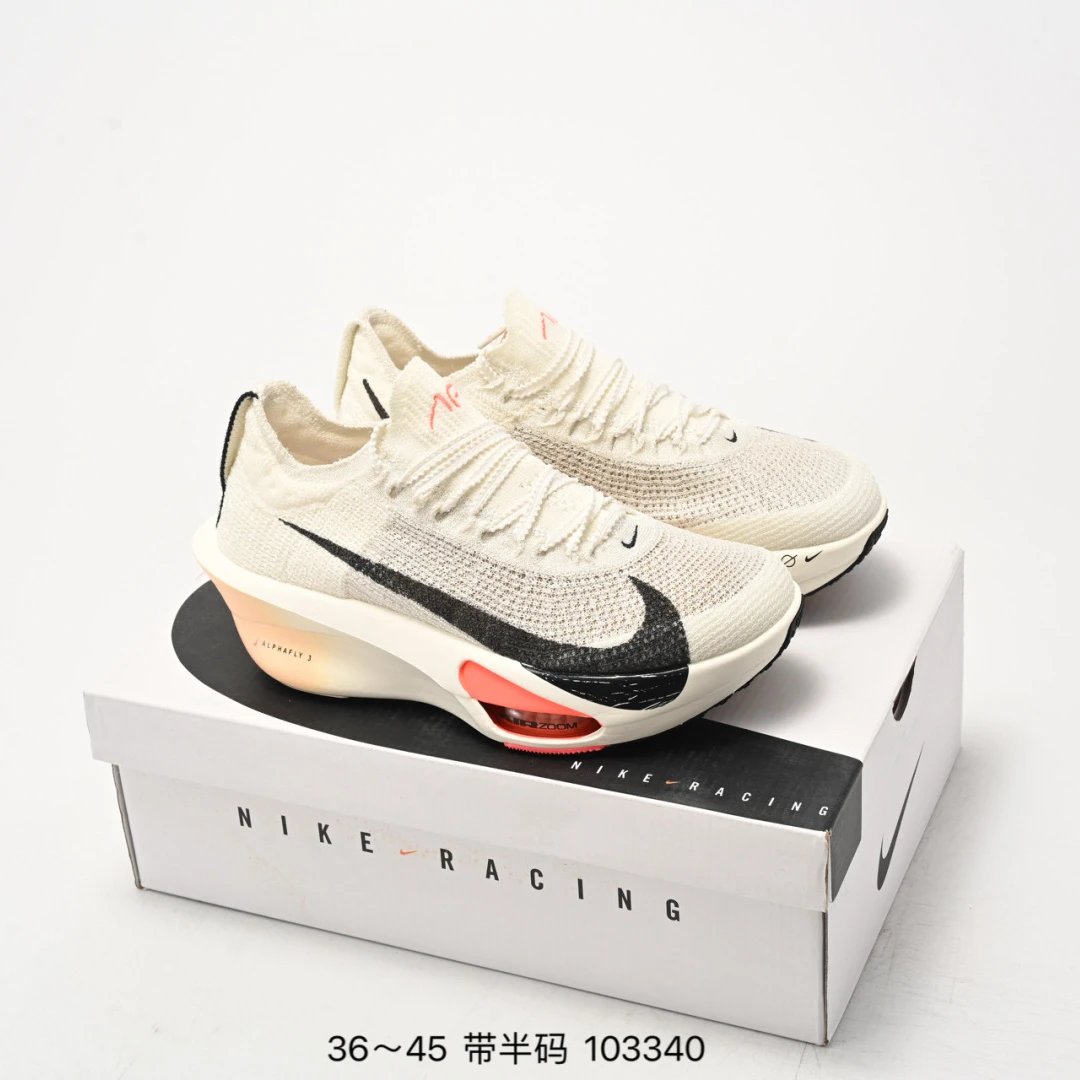 Nike ZoomX AlphaFly 3 Beige/Black/Orange Running Shoes