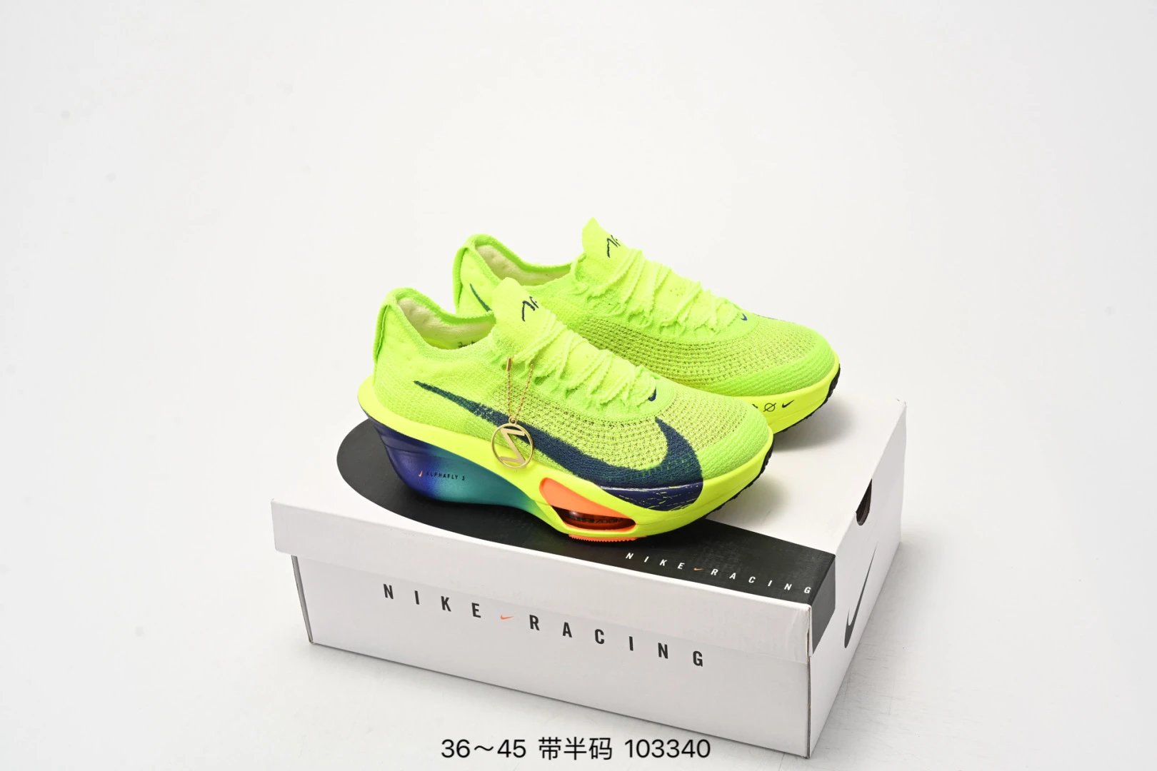 Nike ZoomX Vaporfly Next% 2 Road Racing AF White/Black Sneakers - 4