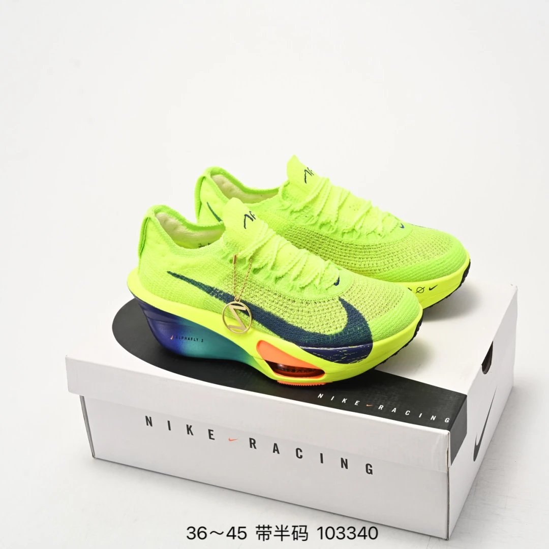 Nike ZoomX AlphaFly 3 Neon Green Running Shoes