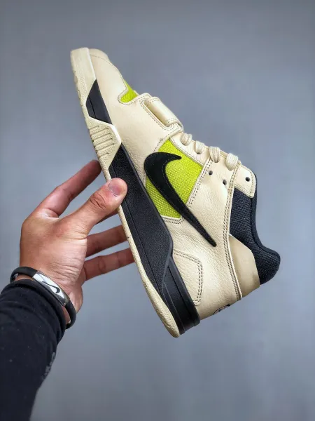 Nike x Travis Scott Air Jordan 1 Low OG 'Cactus Jack' Beige Sneakers - 3