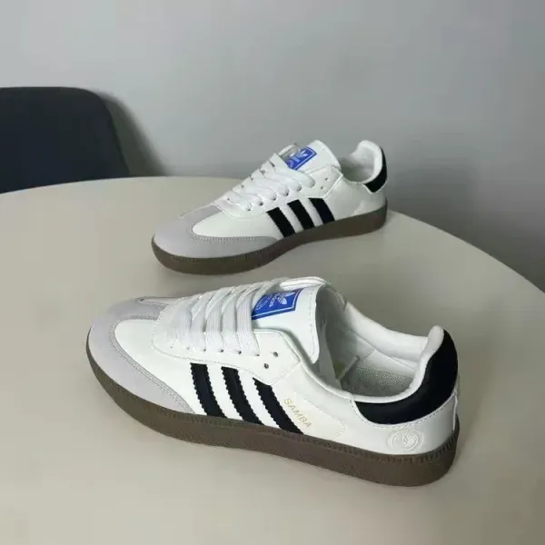 Adidas Samba Classic Black White Brown Sneakers - 3