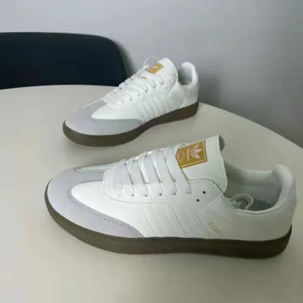 Adidas Samba Classic Black White Brown Sneakers - 5
