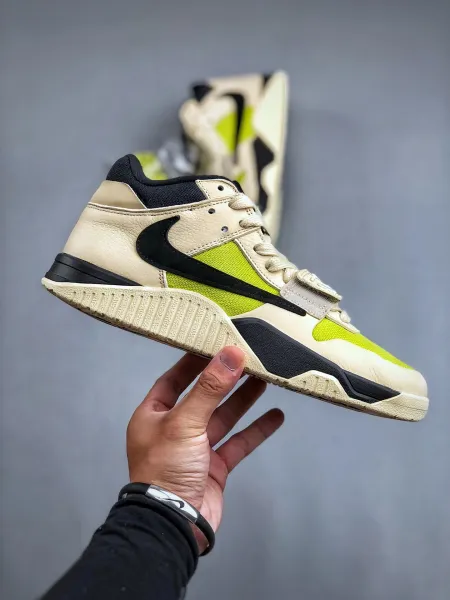 Nike x Travis Scott Air Jordan 1 Low OG 'Cactus Jack' Beige Sneakers - 5