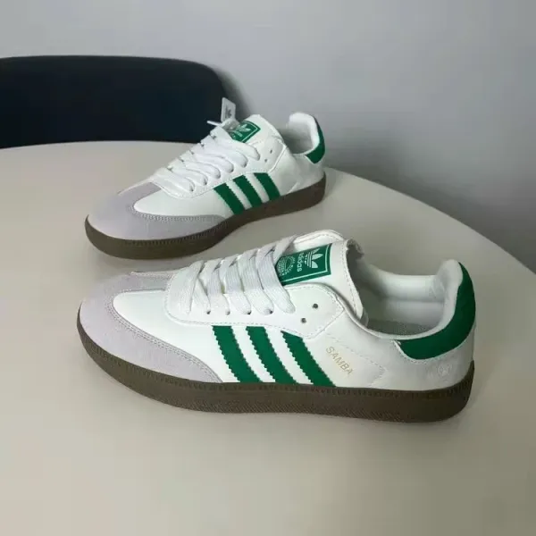 Adidas Samba Classic Black White Brown Sneakers - 7