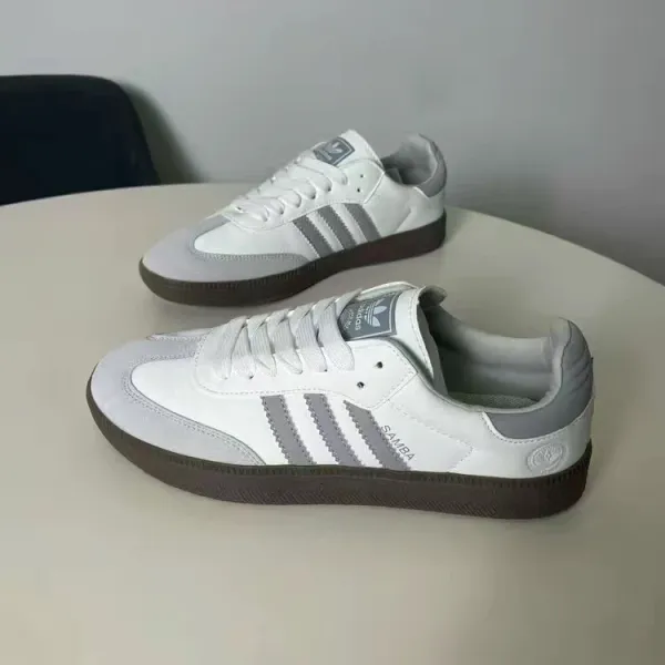 Adidas Samba Classic Black White Brown Sneakers - 9