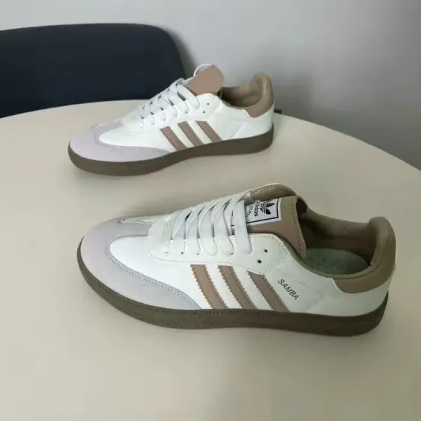 Adidas Samba Classic Black White Brown Sneakers - 10
