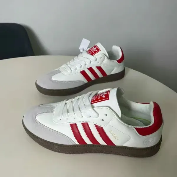 Adidas Samba Classic Black White Brown Sneakers - 6