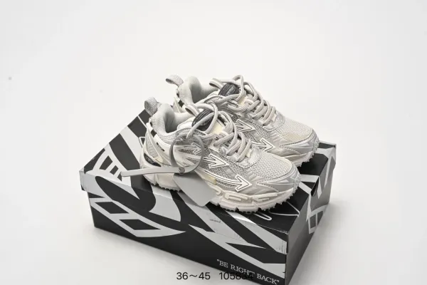 Off-White x New Balance 530 White Chunky Sneakers - 8