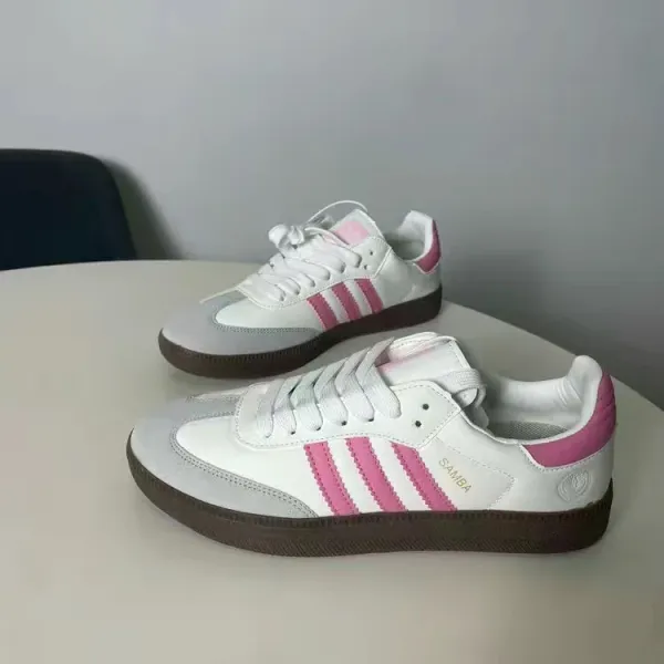 Adidas Samba Classic Black White Brown Sneakers - 8