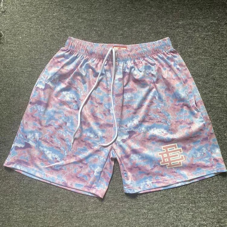 MSCHF Star Print Mesh Shorts Red - 14