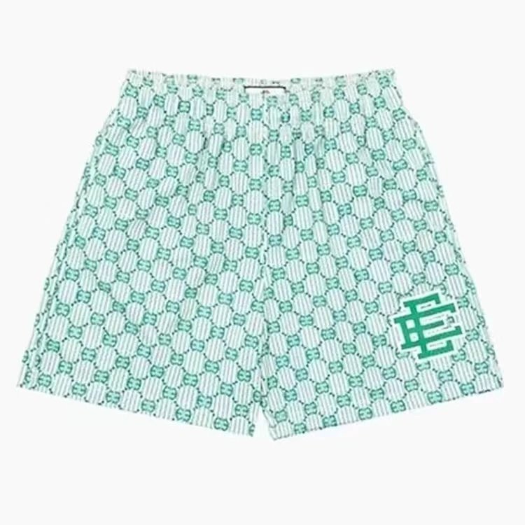 MSCHF Star Print Mesh Shorts Red - 8