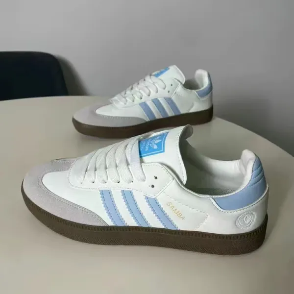 Adidas Samba Classic Black White Brown Sneakers - 11