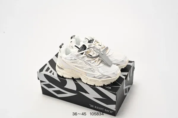 Off-White x New Balance 530 White Chunky Sneakers - 16