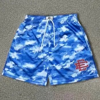 Ecko Unltd. Cloud Print Basketball Shorts Blue - 1