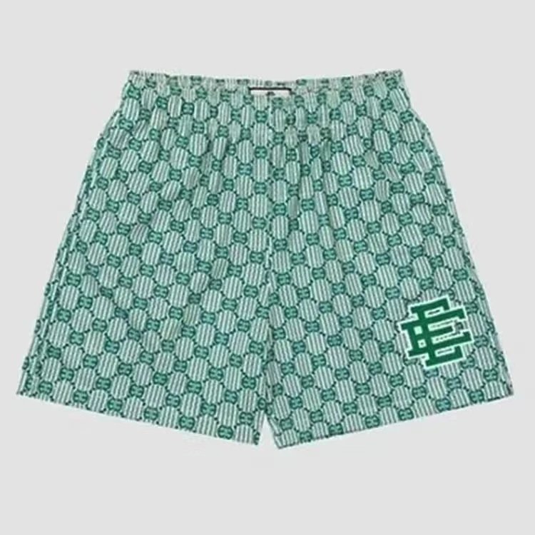 MSCHF Star Print Mesh Shorts Red - 7
