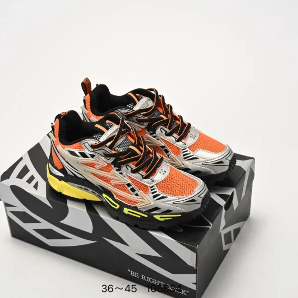 Asics Gel-Kayano 14 Orange Silver Yellow Running Shoes - 1