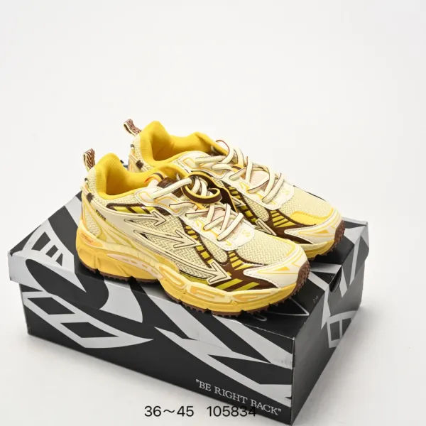 New Balance 9060 Yellow Brown Mesh Running Shoes - 1