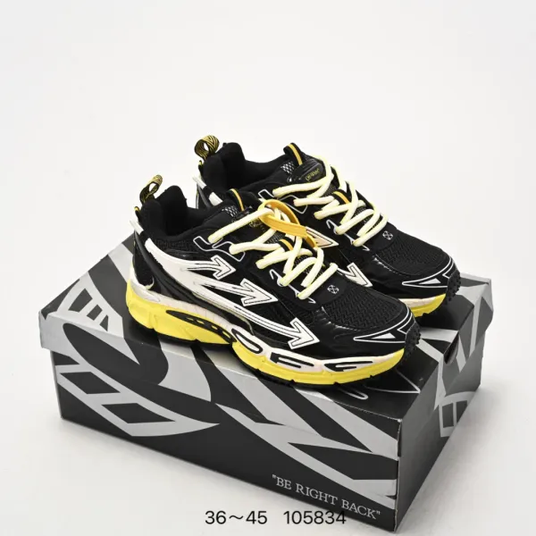 New Balance 1906R Black Yellow White Sneakers - 1